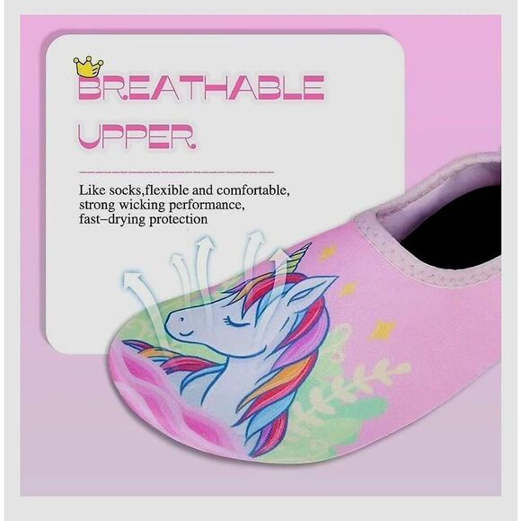 NWT NING UNICORN TODDLER SLIP ON WATER SHOES - Picture 2 of 6